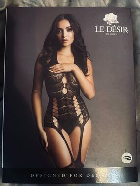Women’s Black Lace Bodystocking
